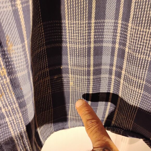 Carhartt flannel shirt jacket shacket mens 3XL XXXL blue plaid vintage 90's Y2K - Picture 11 of 11